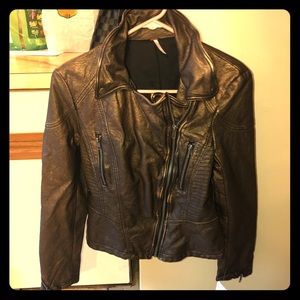 Brown/Gold Leather jacket